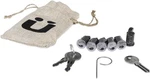 Racks 6 Lock Cores For System - Includes 2 Keys & 1 Removal Key, Silver. Fixed Price $74.11.