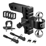 Kohree 6" Adjustable Trailer Hitch Fit Inch Receiver, Dual Solid Ball 2" An.... Fixed Price $249.99.