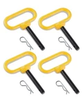 Eilxmag 4PACK Hitch Pin, 1/2 3 Inch Trailer With 4-PACK, Yellow. Fixed Price $24.64.