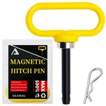 Eilxmag Magnetic Hitch Pin, Lawn Mower Trailer 12.7MM 88.9MM, YELLOW-1PC. Fixed Price $18.53.