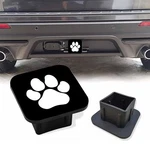 Trailer Hitch Cover Rubber Towing Lovely White Dog Paw On Black. Fixed Price $13.25.
