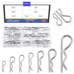 Glarks 110PCS 304 Stainless Steel Hairpin Clips Kit 7 Size Cotter Pins.... Fixed Price $16.03.