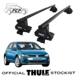 Thule Squarebar Evo Roof Bars Set To Fit Vw Golf MK.7 Hatchback 13-20. Fixed Price $321.24.