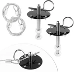 Hood Pins Kit For Car - Stainless Steel Cover Quick Latch Black. Fixed Price $10.35.
