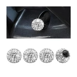 Norkmdi Bling Car Tire Valve Stem Caps, 4PCS Crystal Rhinestones White. Fixed Price $7.35.