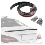4.9FT Rear Spoiler - 3D Glossy Roof Trunk Lip Carbon Fiber. Fixed Price $18.64.