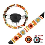 Crochet Steering,cute Wheel Cover Boho 14-15 Set. Fixed Price $44.52.
