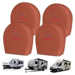 Comnova Rv Tire Covers 4 Xl Fit Diameter 33"-35" Rusty Orange Packs. Fixed Price $72.23.