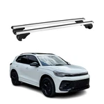 For Volkswagen Tiguan 2025 Omac G008286 Gray Raised Roof Rails Cross Bars. Fixed Price $99.99.