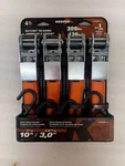 Keeper Ratchet Tie Down Straps 4 Pack 10 Ft 300 Lbs Hooks Cargo New. Fixed Price $9.99.