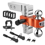 Kohree Adjustable Trailer Hitch Fit Inch Receiver, Dual Solid Ball 2" And 2.... Fixed Price $162.84.