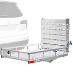 Scooter, Wheelchair Hitch Carrier W/ Ramp, 500 Lb Capacity Silver Spring. Fixed Price $479.99.