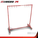5-7FT Red Painting Rack Adjustable Hanger 8 Hooks Auto Body Stand. Fixed Price $103.10.