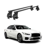 Smooth Roof Racks Cross Bars Luggage Carrier For Infiniti Q50 2014-2023 Black 2X. Fixed Price $199.99.