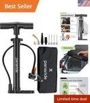 Advanced Bike Tire Inflator - Lightweight Dual Valve Pump For Strollers & Sports. Fixed Price $19.99.