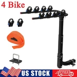 4 Bike Bicycle Carrier W/ 2" Hitch Rack Mounted Folding Trailer Receiver Suv. Fixed Price $71.50.