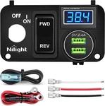 Nilight Golf Cart Key Switch Console Panel 9V-48V Dc With Forward Reverse 3PIN. Fixed Price $36.99.