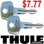 2 Thule Replacement Key Ski Roof Rack Lock Bicycle Hauler Carrier Surf Kayak. Fixed Price $7.77.