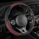 Bdk Steering Wheel Cover - Black/burgundy Soothegrip Massaging Forcomfort. Fixed Price $17.99.