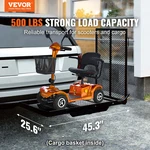 Hitch Cargo Carrier 45.3"X25.6" Iron Rack W/ Ramp 500LBS, Fits 2" Receiver. Fixed Price $198.99.