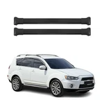 For Mitsubishi Outlander 14-20 Omac G002401 Black Raised Roof Rails Cross Bars. Fixed Price $89.99.