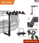 4 Bike Bicycle Carrier Racks Hitch Mount Double Foldable For Cars, .... Fixed Price $126.39.