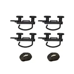 4PCS Roof Box U-bolts 85MM Width, W/ Nuts & Straps, For Cargo Carrier. Fixed Price $22.06.