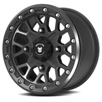 Wheels BT-05 Rider Utv Atv Gunmetal Gray Rims And Satin Black Beadlock .... Fixed Price $314.60.