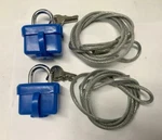 2) Spare Tire Locks 48" Long Cable W/ And Two Key - Weather. Fixed Price $25.99.
