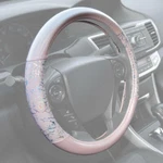 Bdk Glitter Pink Cute Leather Steering Wheel Cover Non Slip Grip Universal Size. Fixed Price $19.40.