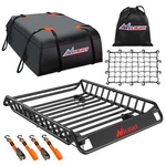 Nilight 51X36X5INCH Roof Rack Cargo Basket Kit With Bag Net Ratchet Straps. Fixed Price $199.99.