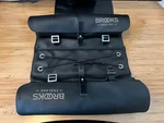 Brooks Brick Lane Roll-up Pannier Black-black Canvas W/ Leather Belts. Fixed Price $179.99.