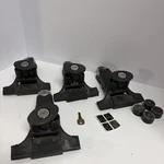 Yakima 1A Raingutter Roof Rack Towers + Locks Key, Boots Spacers. Fixed Price $89.00.