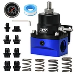 Pqy Adjustable Fuel Pressure Regulator Kit 3-110PSI With AN10 Feed Blue+black. Fixed Price $69.05.