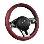 Cowhide Leather Steering Wheel Cover Anti-slip Heat Resistant Car Wrap. Fixed Price $56.01.