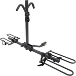 Foldable 2-BIKE Rack, 80 Lbs Capacity, Hitch Mount Fits Up To 2.5" Ti. Fixed Price $198.99.