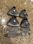 Set Four Yakima Roof Rack Control Towers Locks Key & Landing Pads. Fixed Price $149.00.