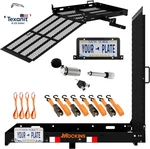 48"X28.5"X4" Folding Trailer Hitch Cargo Carrier With Ramp For Wheelchair 500. Fixed Price $496.28.