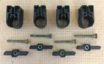 Set X Yakima Snar & Square Bar Mount Wrap Around + 1/4" Bolts Wing Keys. Fixed Price $17.95.