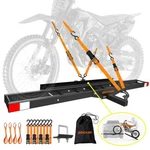 Mockins Black Hitch Mounted Motorcycle Carrier 73 Ramp & Anti-tilt Feature. Fixed Price $199.99.
