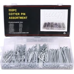 Glarks 555PCS Heavy Duty Zinc Plated Cotter Pin Assortment Kit. Fixed Price $20.90.