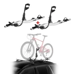 Omac 96160659-SET Silver Lockable Roof Mount Bike Rack. Fixed Price $249.99.